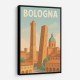 Bologna Travel Poster Wall Art