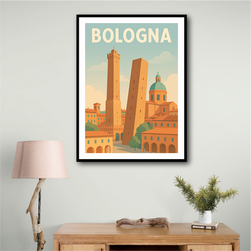 Bologna Travel Poster Wall Art