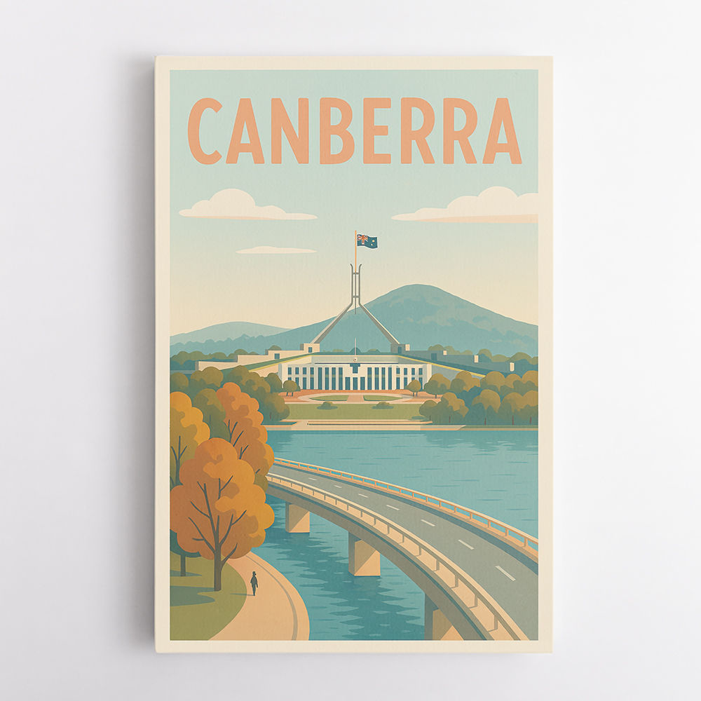 Canberra Travel Poster 1 Wall Art