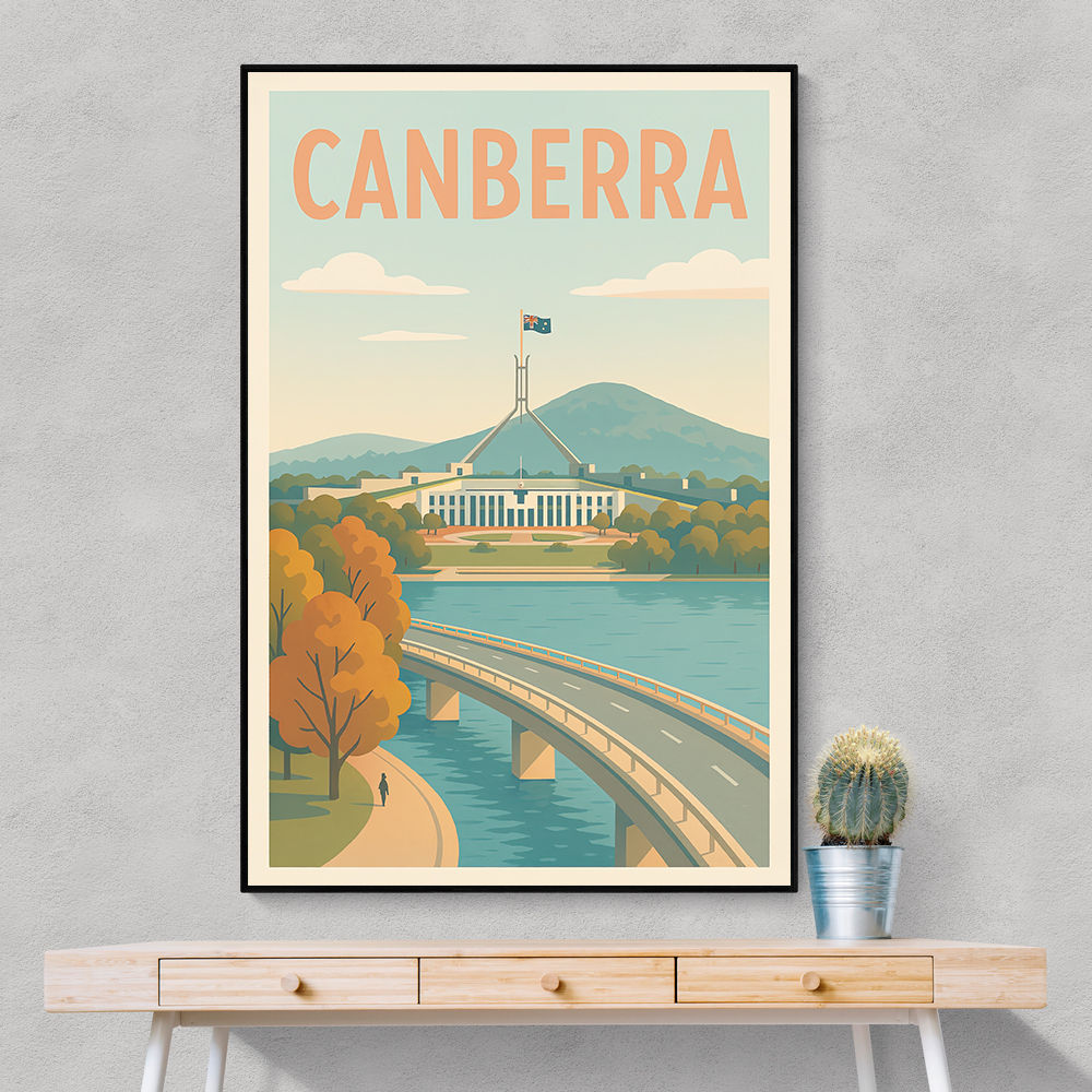 Canberra Travel Poster 1 Wall Art
