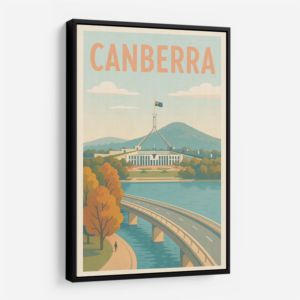 Canberra Travel Poster 1 Wall Art