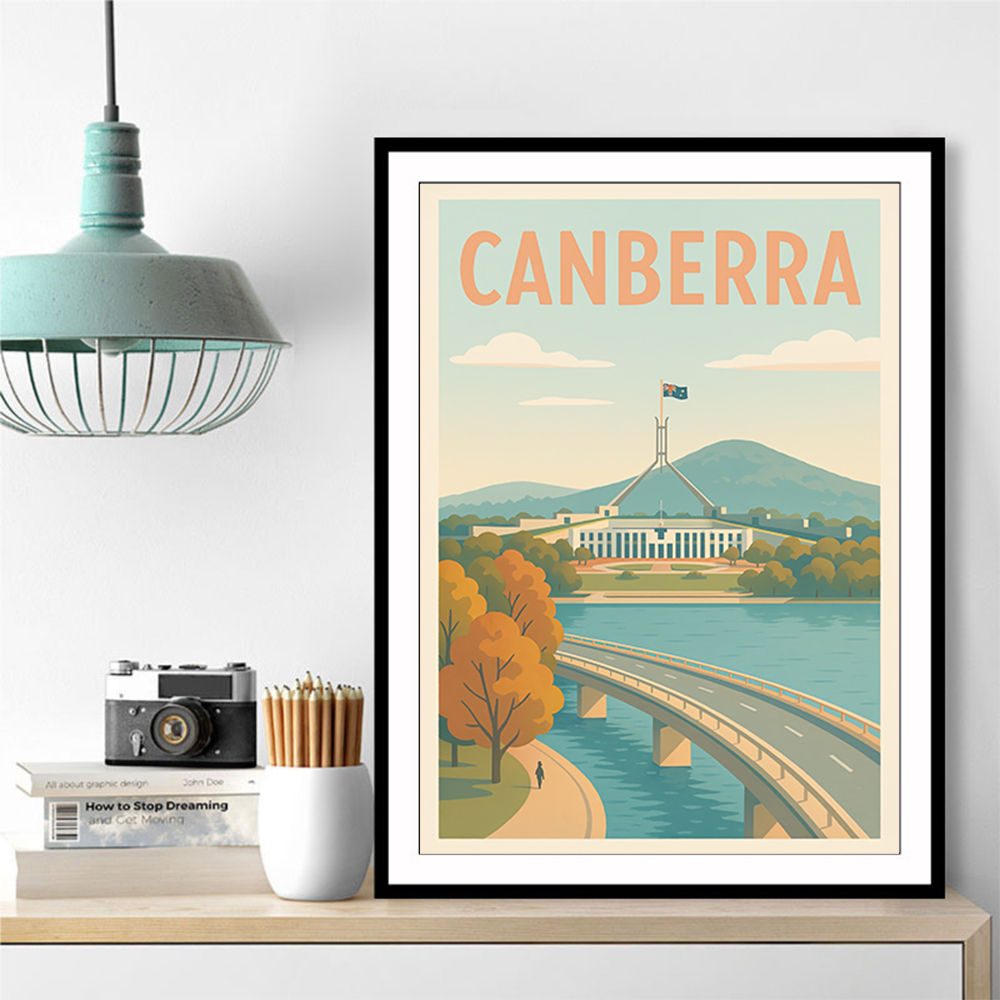 Canberra Travel Poster 1 Wall Art
