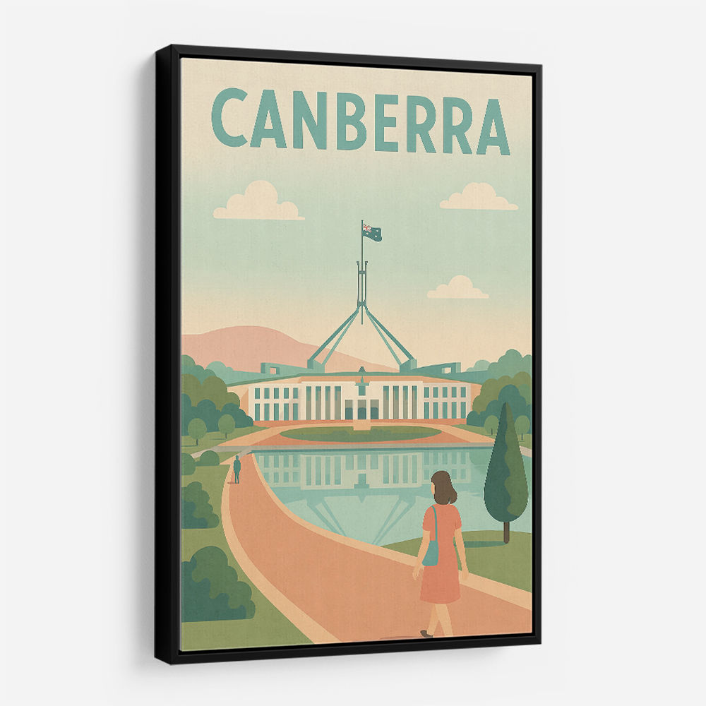 Canberra Travel Poster Wall Art