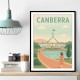Canberra Travel Poster Wall Art