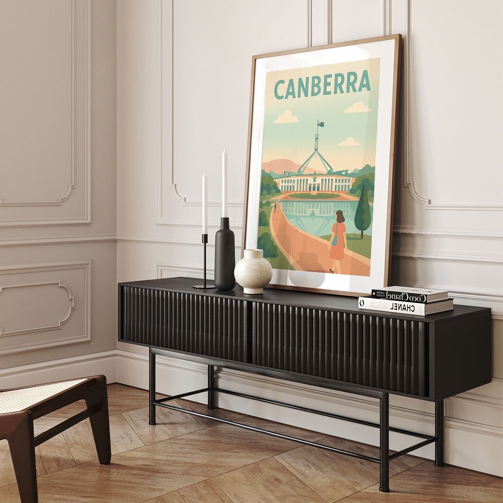 Canberra Travel Poster Wall Art