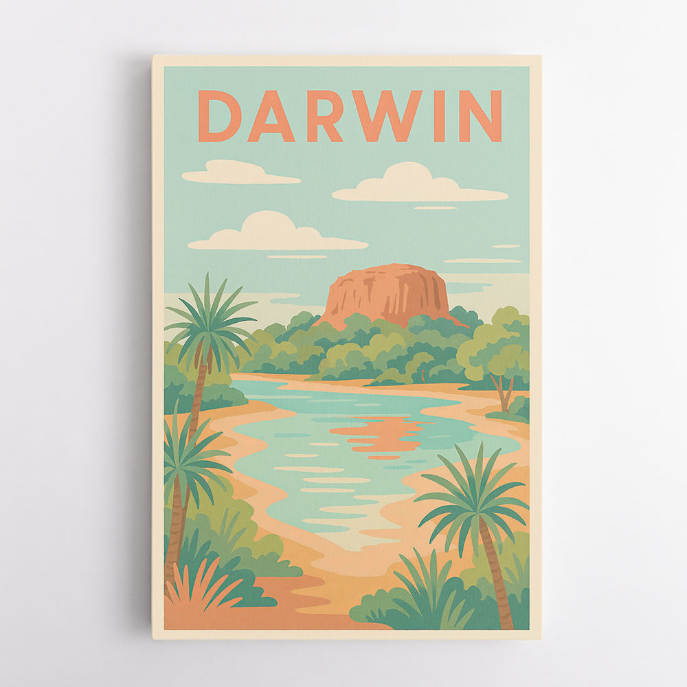 Darwin Travel Poster 1 Wall Art
