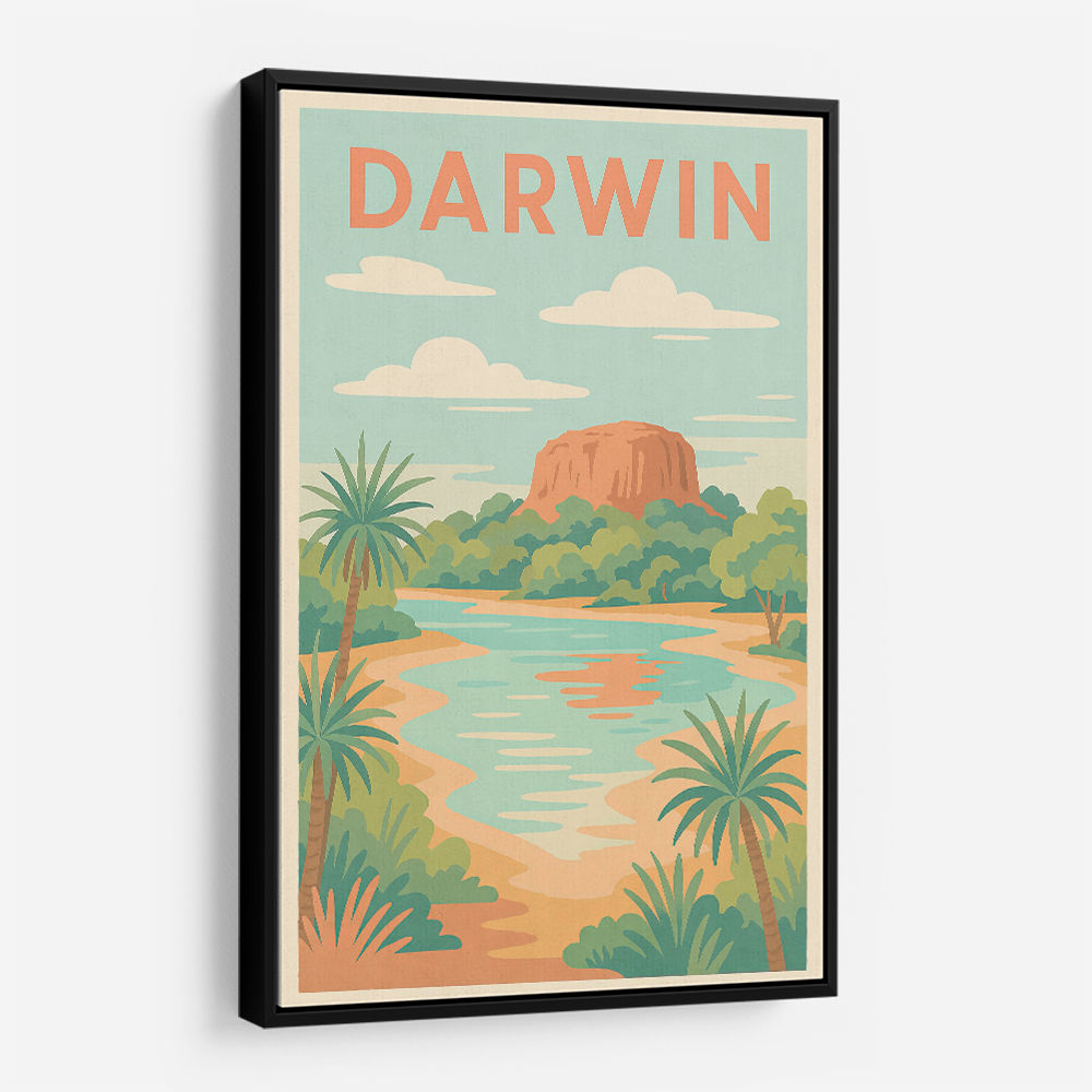 Darwin Travel Poster 1 Wall Art