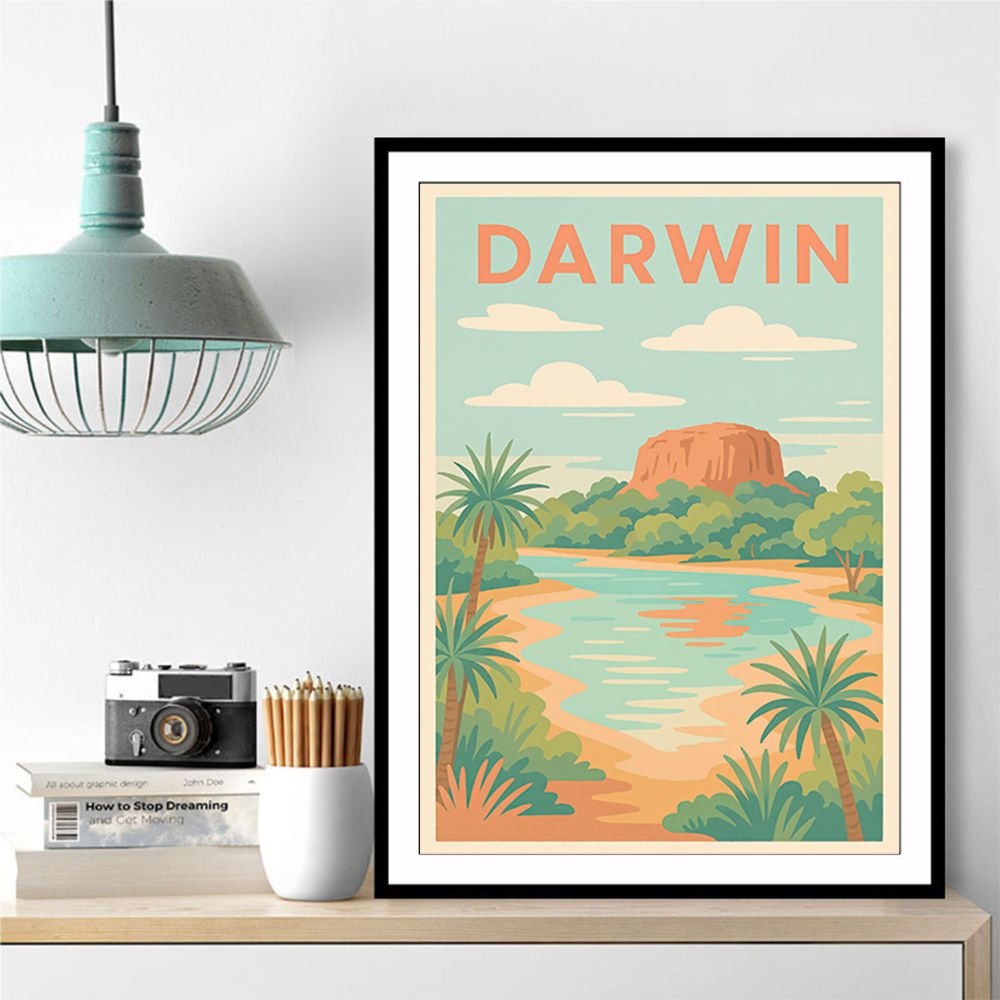 Darwin Travel Poster 1 Wall Art