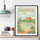 Darwin Travel Poster 1 Wall Art