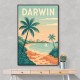 Darwin Travel Poster Wall Art