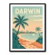 Darwin Travel Poster Wall Art