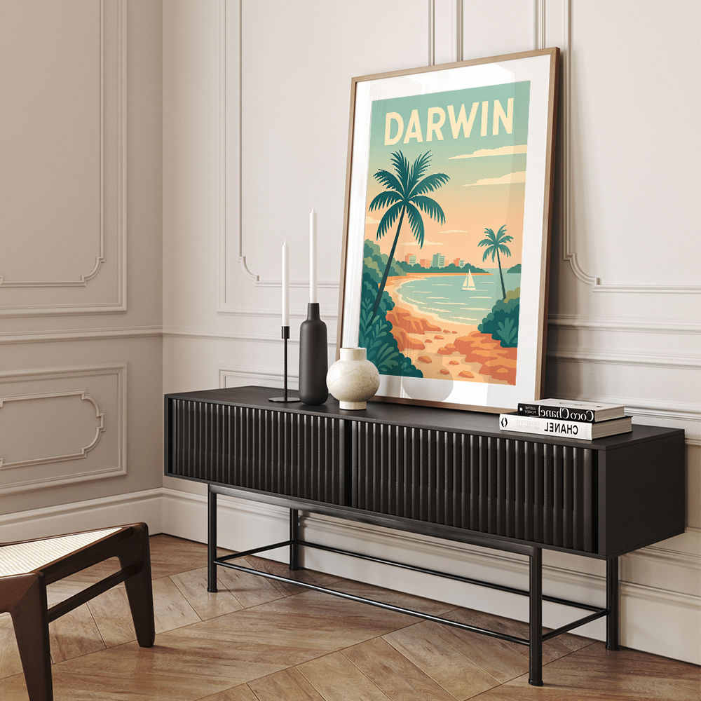 Darwin Travel Poster Wall Art