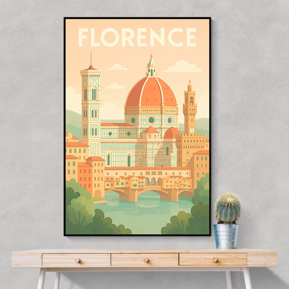 Florence Travel Poster Wall Art