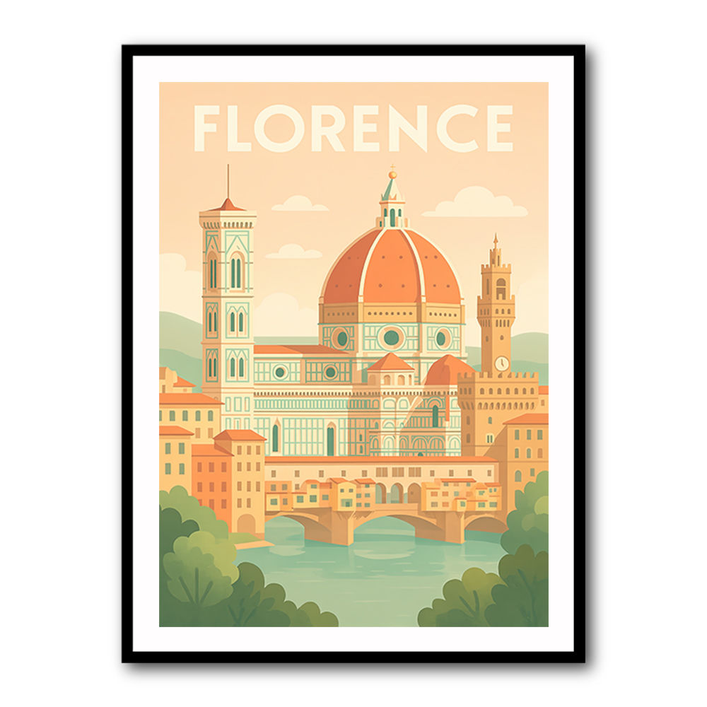 Florence Travel Poster Wall Art