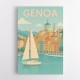 Genoa Travel Poster Wall Art
