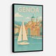 Genoa Travel Poster Wall Art