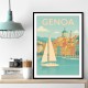 Genoa Travel Poster Wall Art
