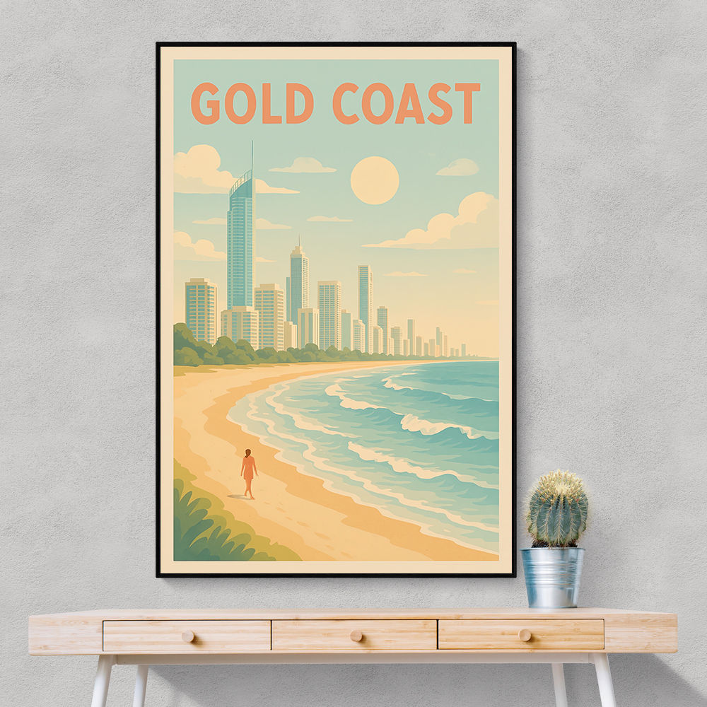 Gold Coast Modern Poster 1 Wall Art