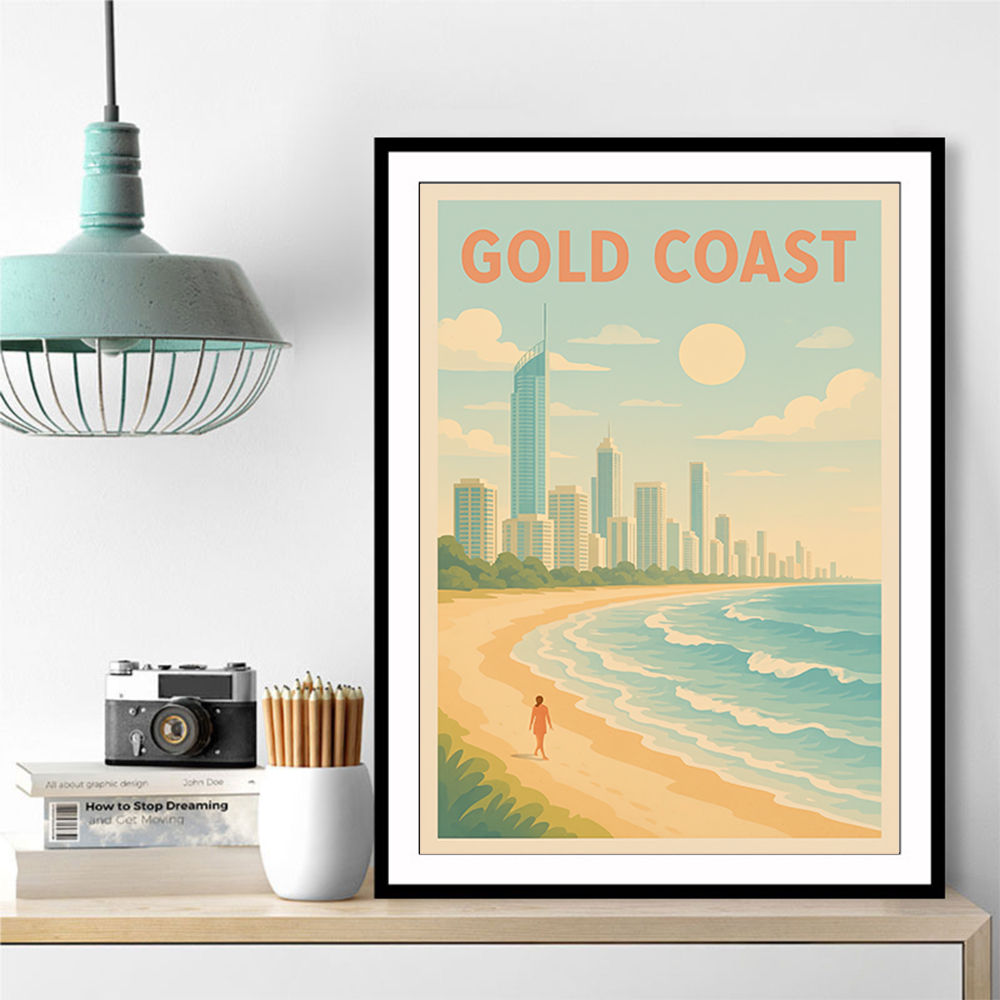 Gold Coast Modern Poster 1 Wall Art