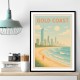 Gold Coast Modern Poster 1 Wall Art