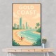 Gold Coast Modern Poster Wall Art