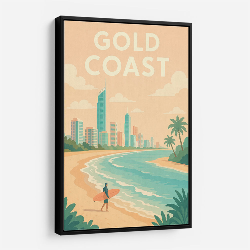 Gold Coast Modern Poster Wall Art