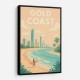 Gold Coast Modern Poster Wall Art