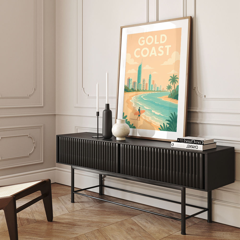 Gold Coast Modern Poster Wall Art