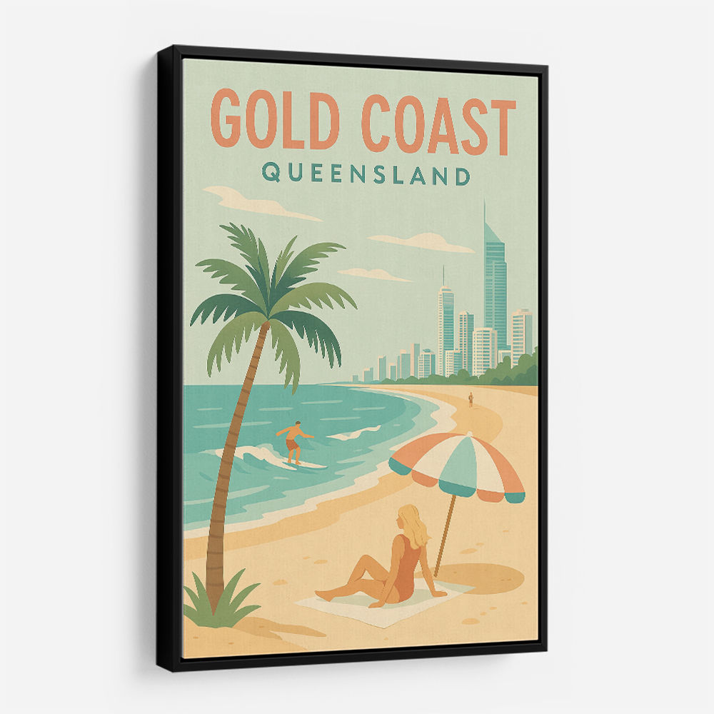 Gold Coast Travel Poster 1 Wall Art