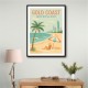 Gold Coast Travel Poster 1 Wall Art