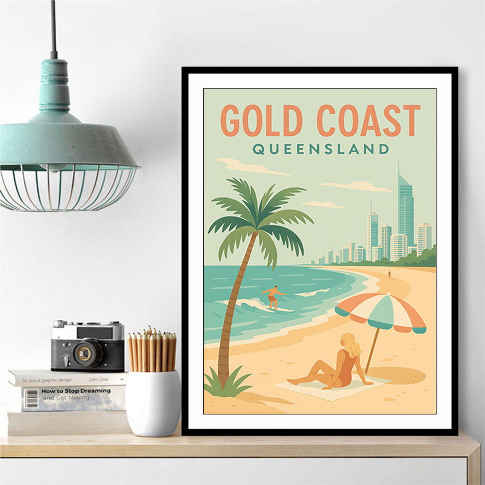 Gold Coast Travel Poster 1 Wall Art