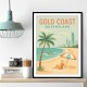 Gold Coast Travel Poster 1 Wall Art
