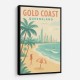 Gold Coast Travel Poster Wall Art