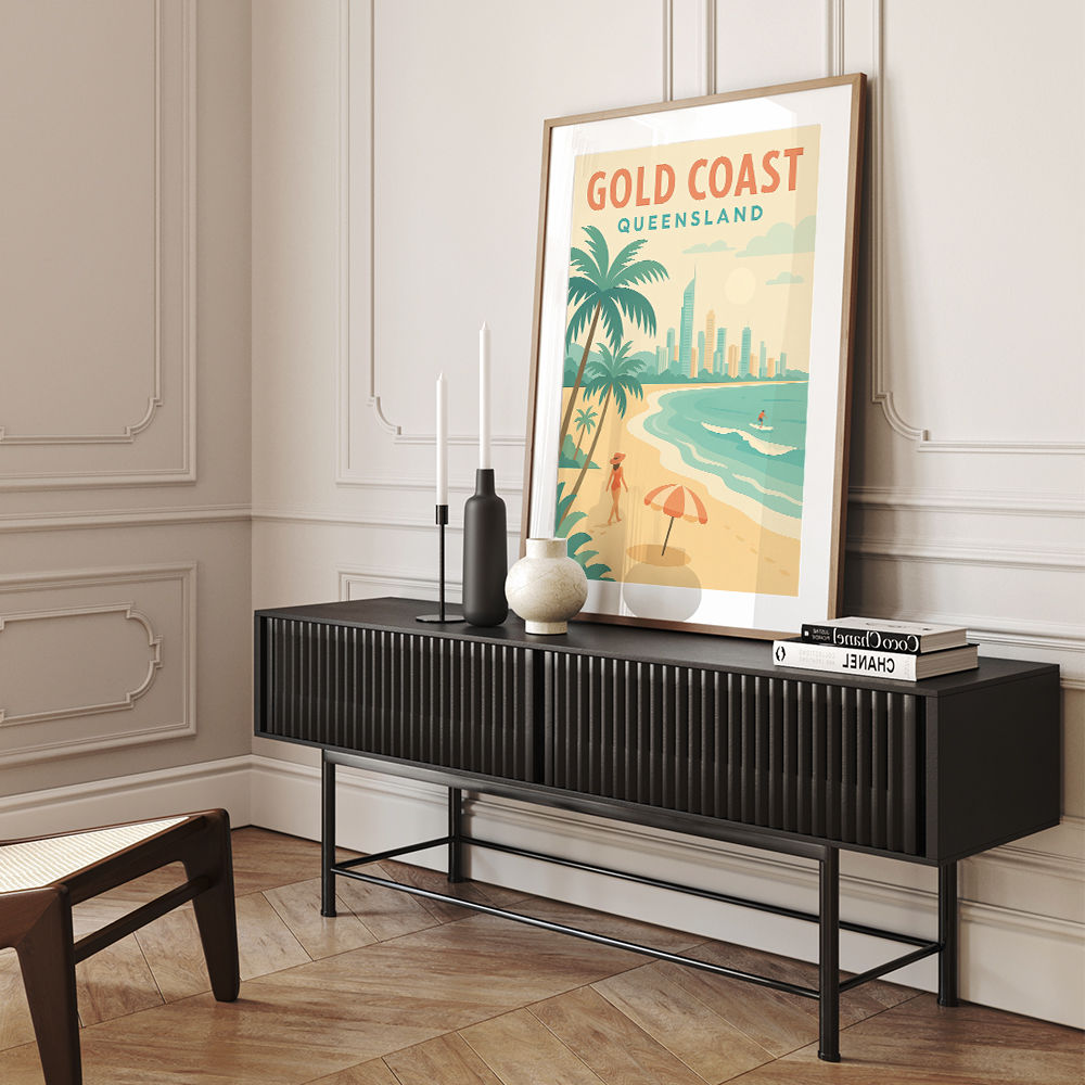 Gold Coast Travel Poster Wall Art