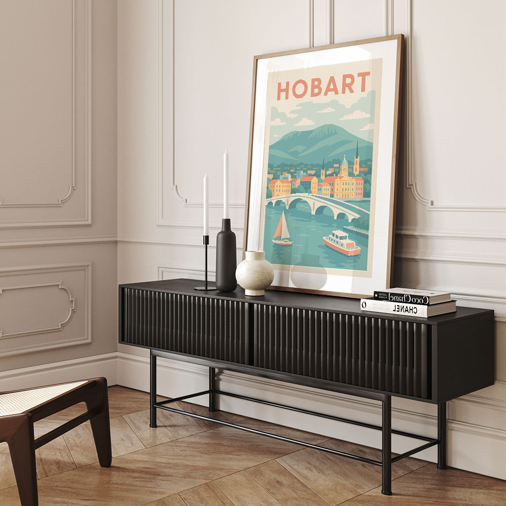 Hobart Travel Poster 1 Wall Art