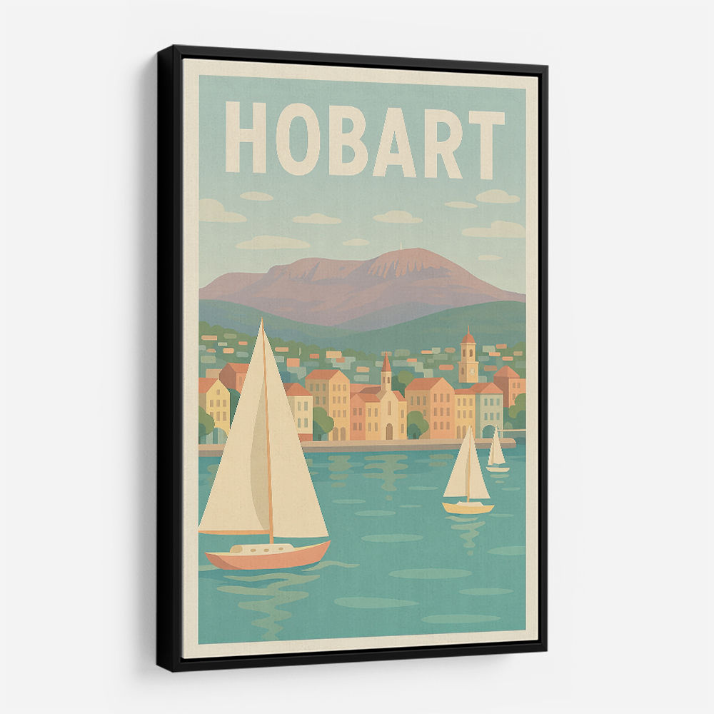 Hobart Travel Poster Wall Art