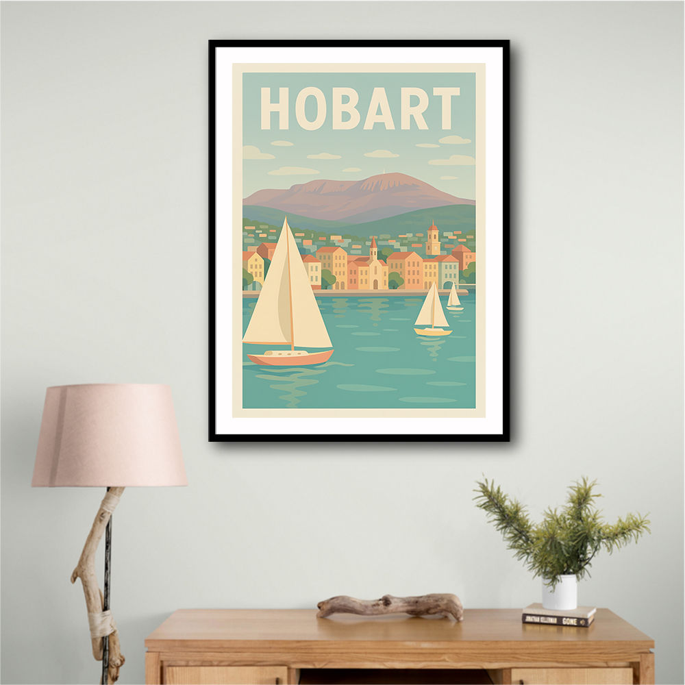 Hobart Travel Poster Wall Art