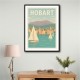 Hobart Travel Poster Wall Art
