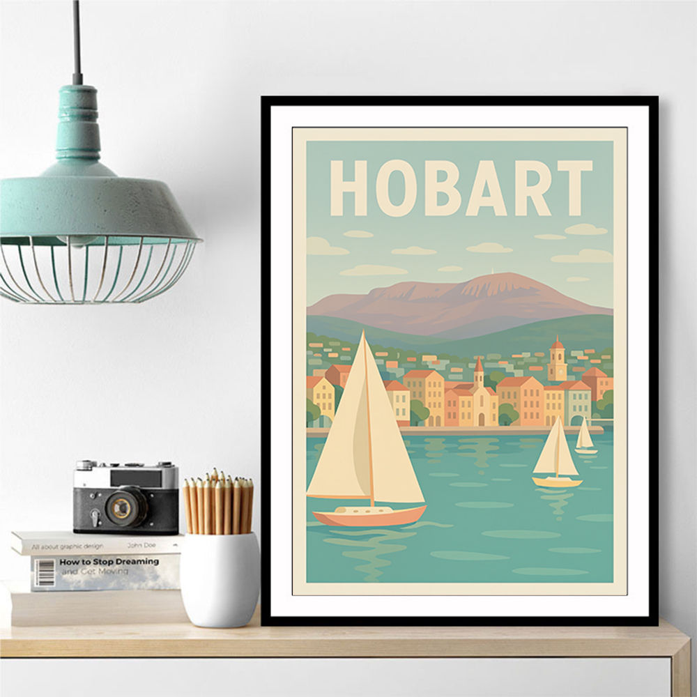 Hobart Travel Poster Wall Art