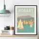 Hobart Travel Poster Wall Art