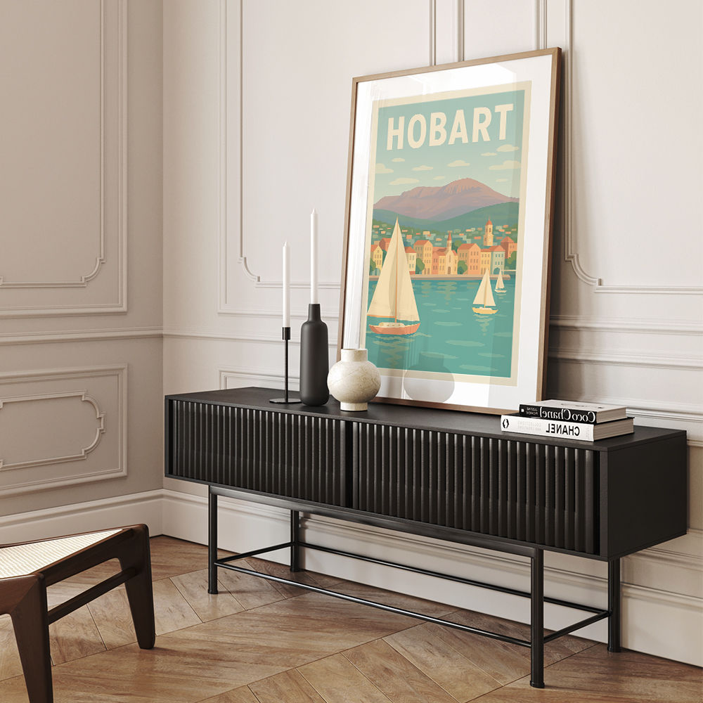 Hobart Travel Poster Wall Art