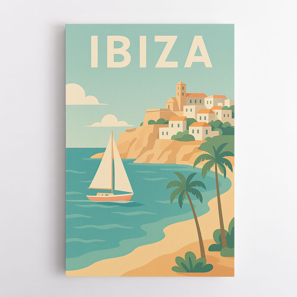 Ibiza Travel Poster 1 Wall Art