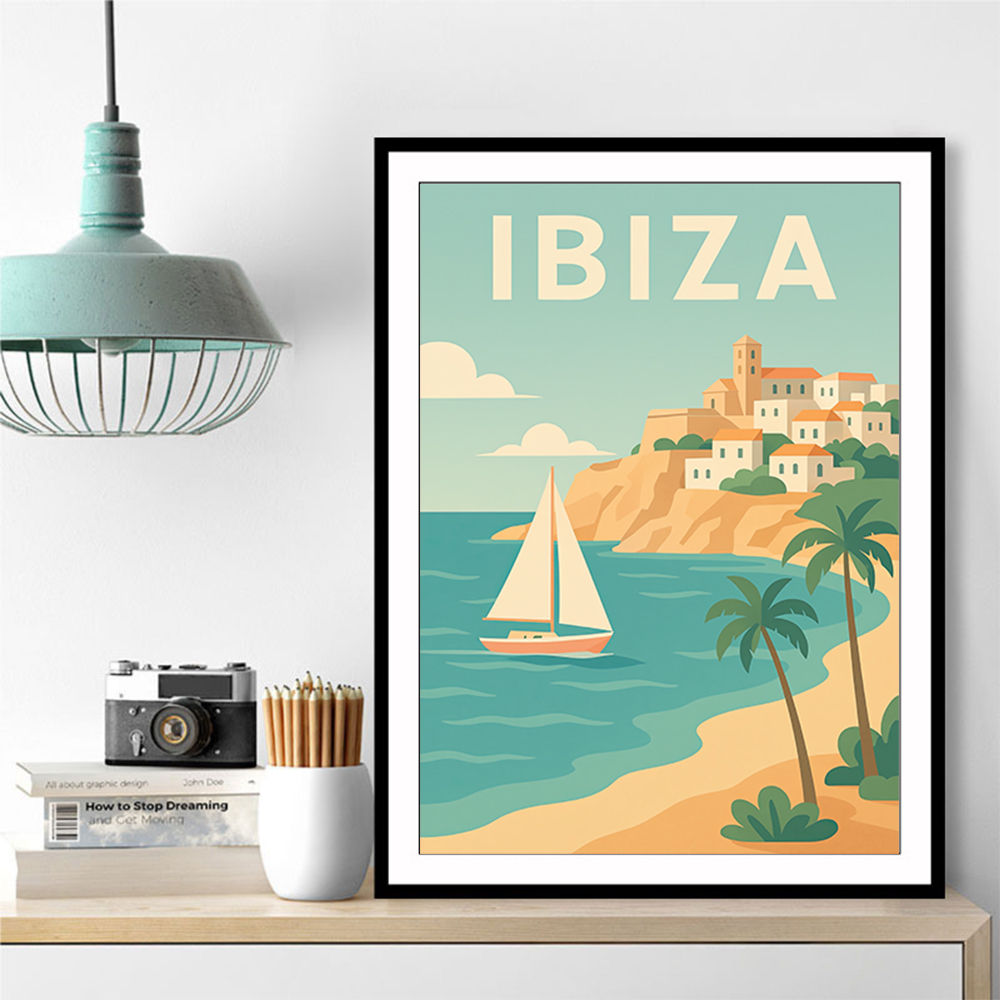 Ibiza Travel Poster 1 Wall Art