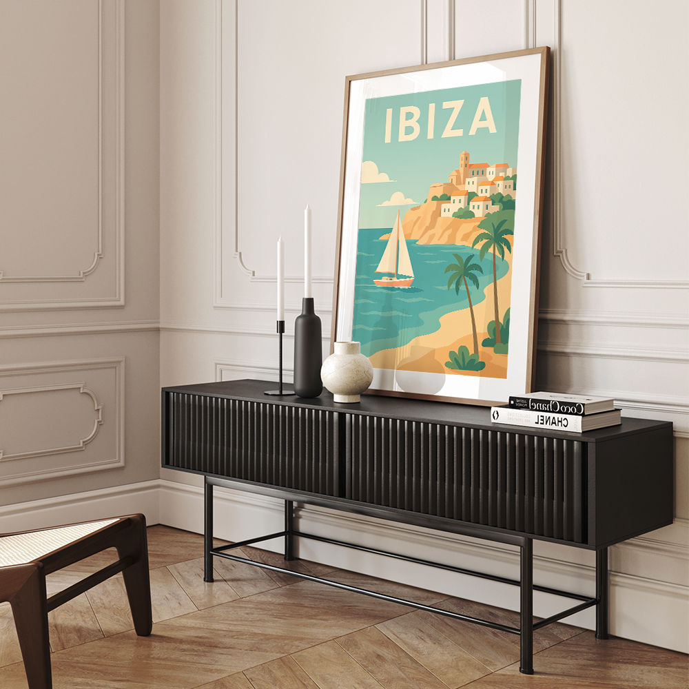 Ibiza Travel Poster 1 Wall Art