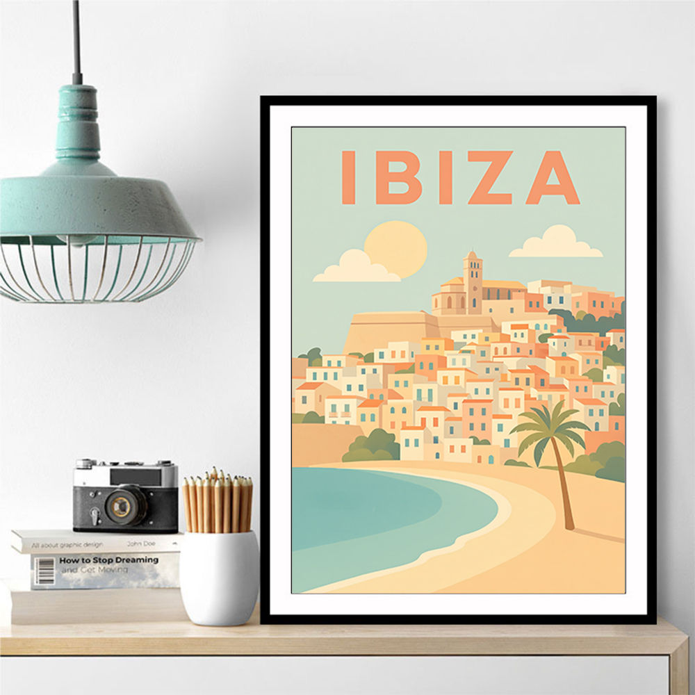 Ibiza Travel Poster Wall Art