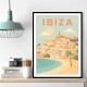 Ibiza Travel Poster Wall Art