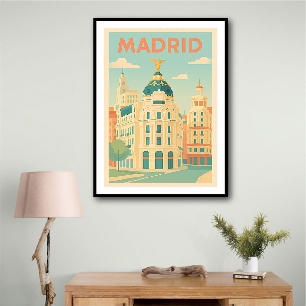 Madrid Poster Wall Art
