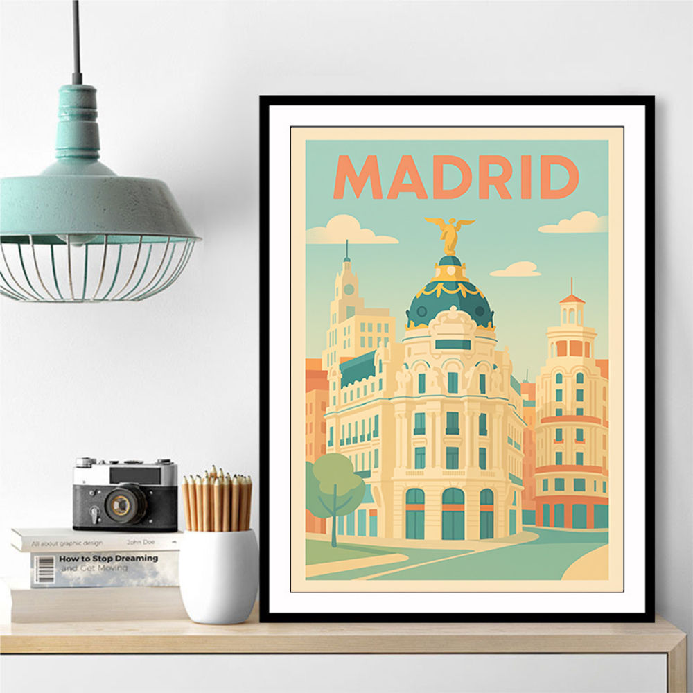 Madrid Poster Wall Art