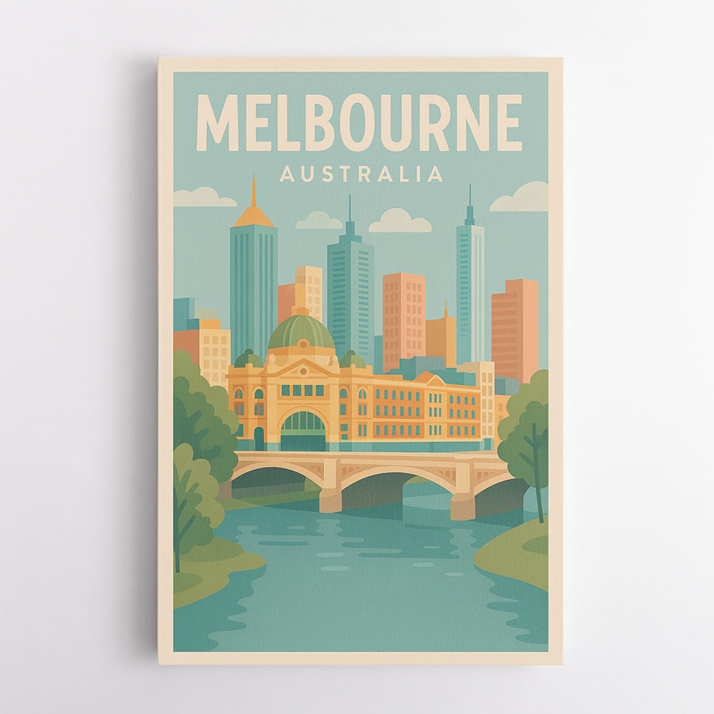 Melbourne Poster 1 Wall Art
