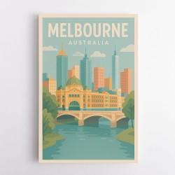 Melbourne Poster 1 Wall Art